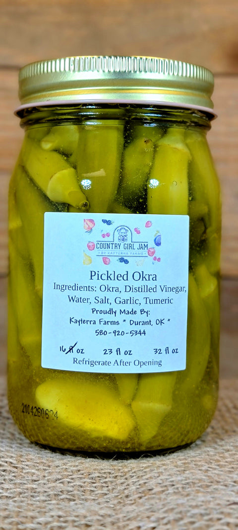 Garlic Pickled Okra