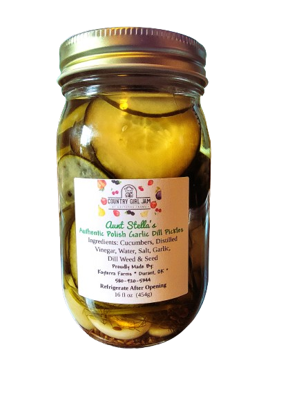 Aunt Stella's Authentic Polish Garlic Dill Pickle CHIPS 16oz ONLY