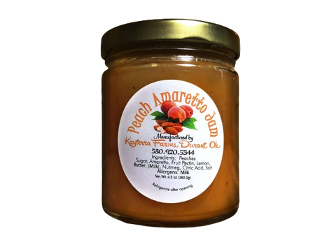 Peach Amaretto Jam ~ 9.5 oz