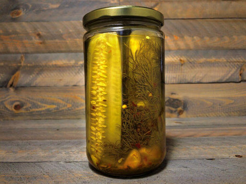 Spicy Garlic Dill Pickles - Our "Hot" Pickle