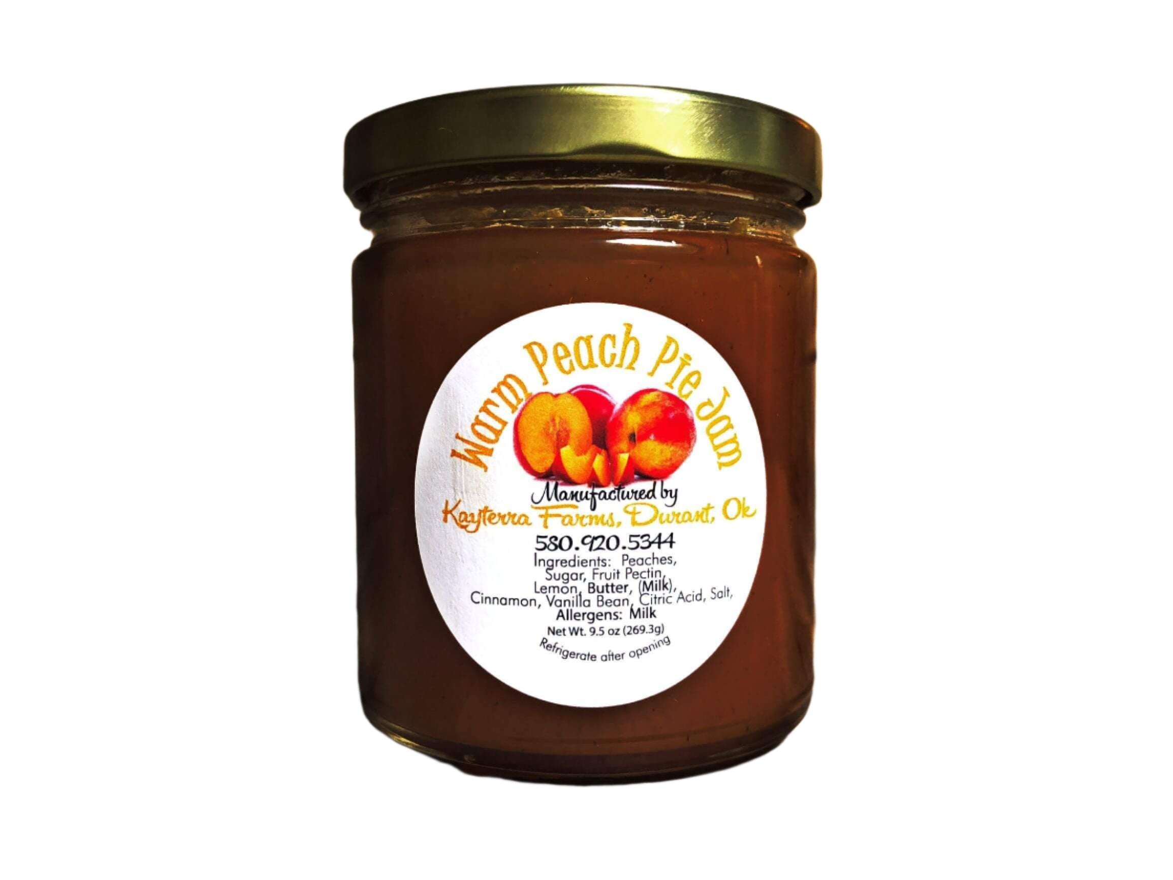 Warm Peach Pie Jam - 9.5oz